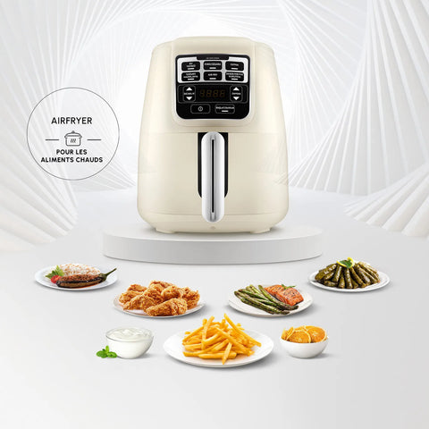 Airfryer Karaca Air Cook XL 2 en 1, blanc lumineux
