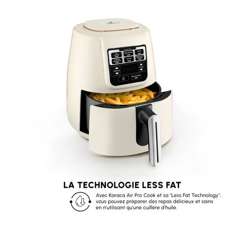 Airfryer Karaca Air Cook XL 2 en 1, blanc lumineux