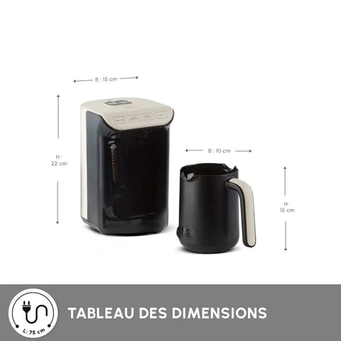 Machine à café Karaca Hatır avec fonction torréfaction, couleur crème