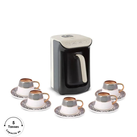 Machine à café Karaca Hatır avec fonction torréfaction, couleur crème