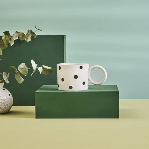 Mug Karaca Erica à pois, 370 ml