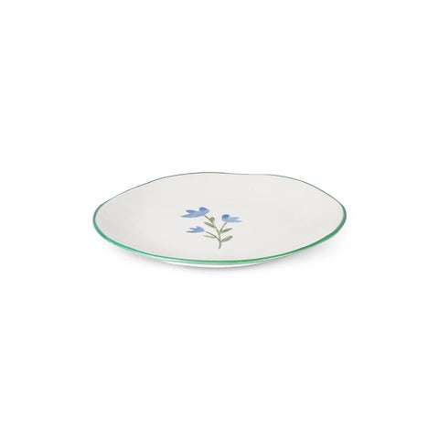 Assiette à pain Karaca Primavera fleuri, bleu 