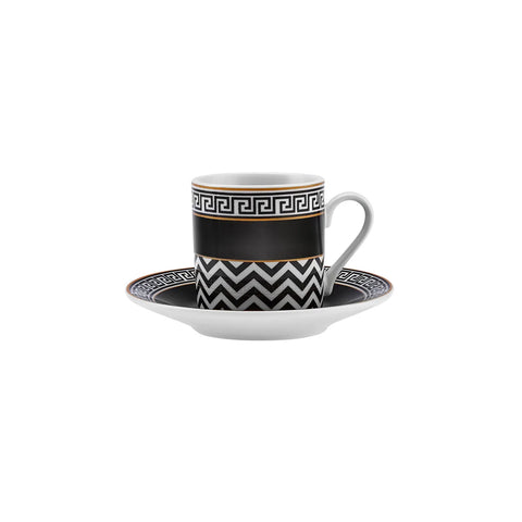 Coffret de tasses à café Karaca Helenistik pour 6 personnes, 80 ml