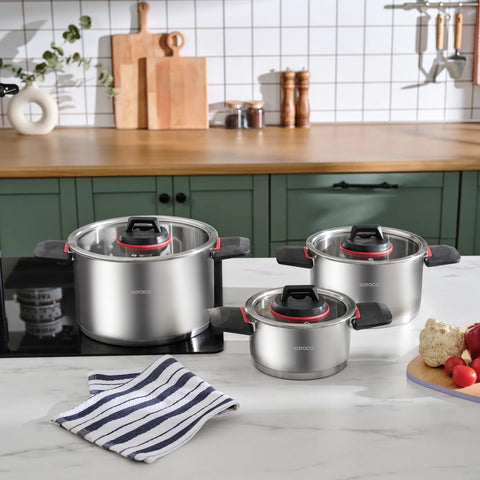 Batterie de cuisine Karaca Yenka 6 pièces, acier