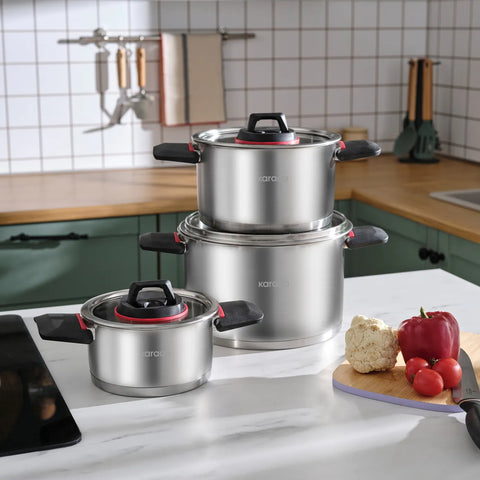 Batterie de cuisine Karaca Yenka 6 pièces, acier