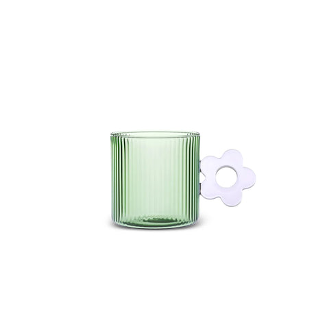 Mug Miracle Karaca, manche fleur bleue