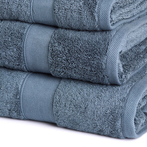 Set de serviettes Karaca Joey Teal en Coton Égyptien