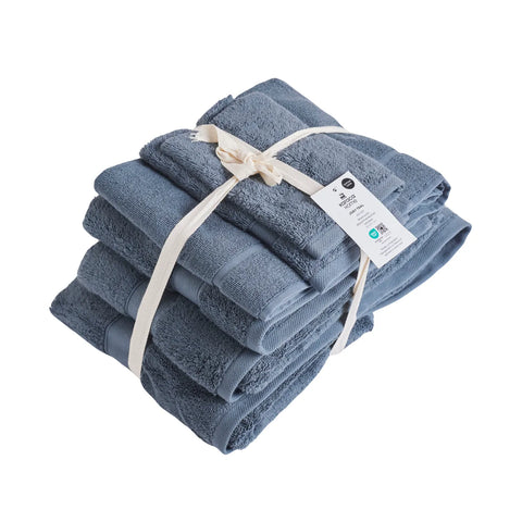 Set de serviettes Karaca Joey Teal en Coton Égyptien