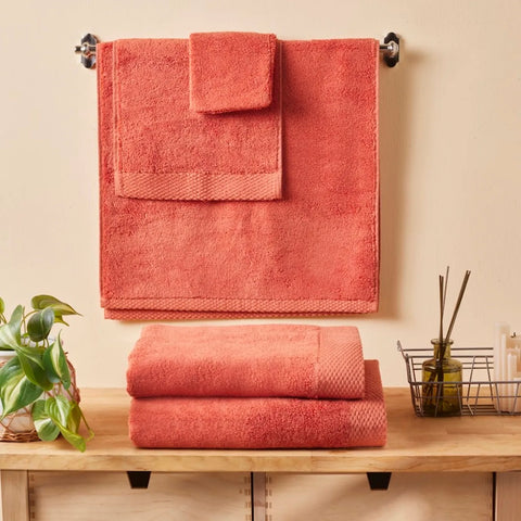 Set de Serviettes Karaca Chandler Corail Modal