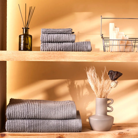 Set de Serviettes Karaca Rachel Supreme Gris Clair