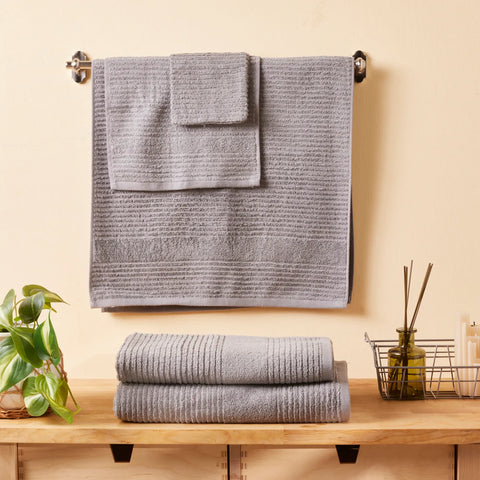 Set de Serviettes Karaca Rachel Supreme Gris Clair