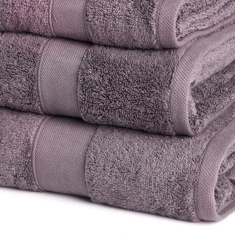 Set de serviettes Karaca Joey Anthracite en Coton Égyptien