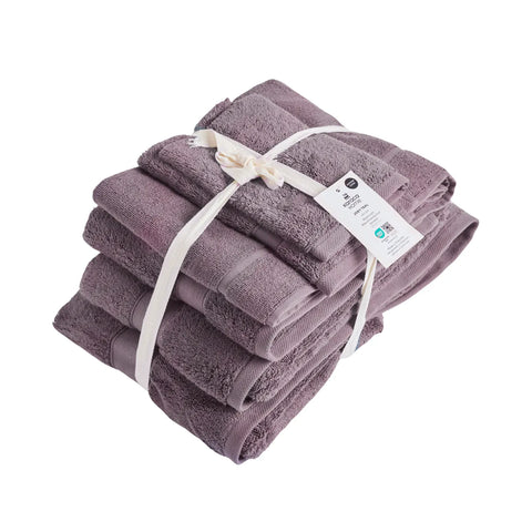 Set de serviettes Karaca Joey Anthracite en Coton Égyptien