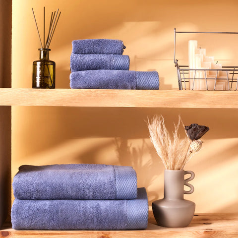 Set de Serviettes Karaca Chandler Bleu Modal