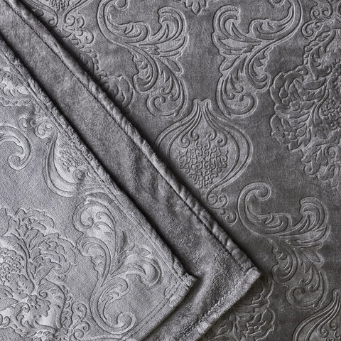 Couverture grise Karaca Felix, 220x240 cm