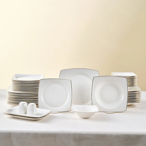 Service de table Karaca Vesta pour 12 personnes, 52 pièces, or 