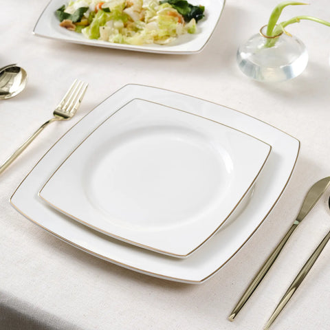 Karaca Felix Service De Table 18 Pièces Porcelaine Blanc – 6 Personnes, Assiettes + Bols, Design Moderne
