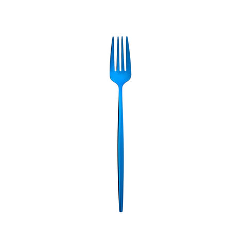 Ensemble de couverts Karaca Jupiter Shiny pour 6 personnes, 30 pièces, bleu or