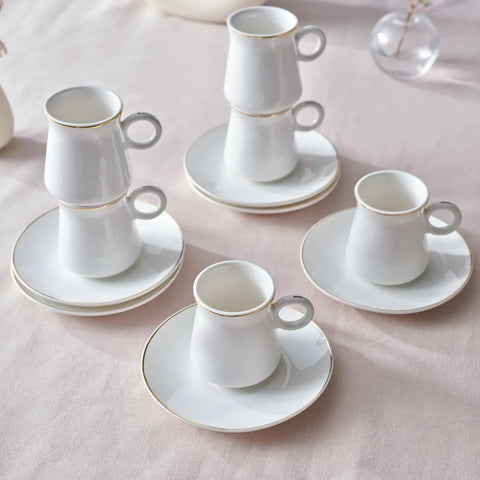 Coffret de tasses à café Karaca Wing, 6 personnes 80 ml