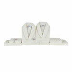 Karaca Home Desma Family Ensemble pour salle de bain, blanc cassé