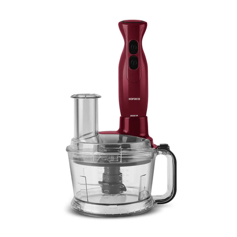 Robot multifonctions Karaca Pro-Multimax 6 in 1, rouge, 2000W