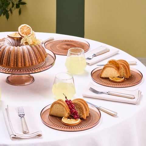 Gâteaux en Verre Karaca Marida Set, 7 Pièces, Marron
