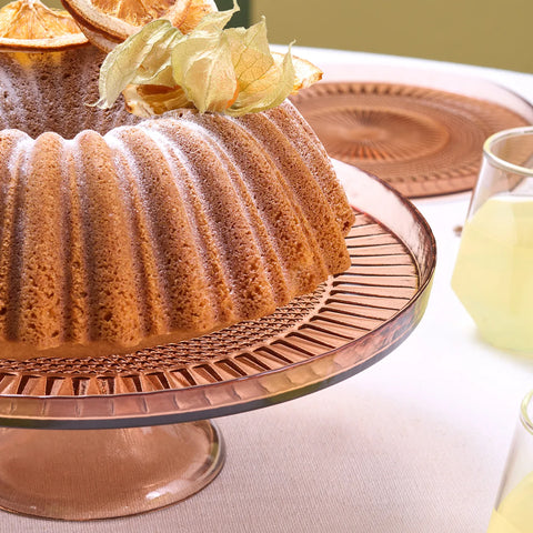 Gâteaux en Verre Karaca Marida Set, 7 Pièces, Marron