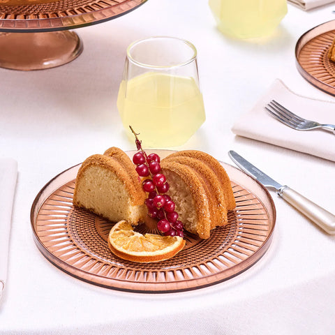 Gâteaux en Verre Karaca Marida Set, 7 Pièces, Marron