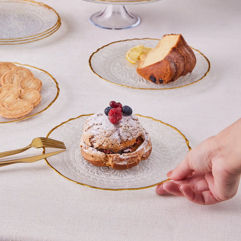 Service à dessert Karaca Dalia Gold pour 6 personnes, 7 pièces