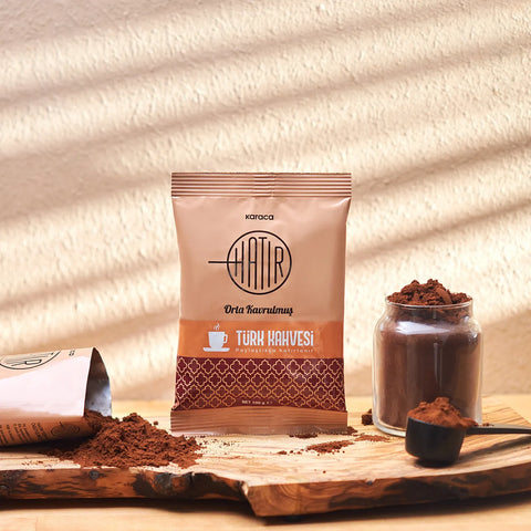 Karaca Hatır Café Turc Torréfié Moyen avec Beaucoup de Mousse, 100 g
