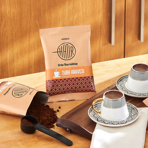 Karaca Hatır Café Turc Torréfié Moyen avec Beaucoup de Mousse, 100 g