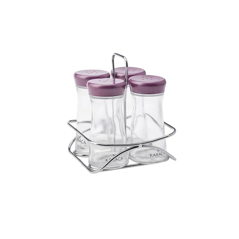 Karaca Ocha Set d'épices, 5 pièces, violet
