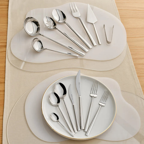 Ensemble de couverts Karaca Carmelo pour 12 personnes, 91 pièces, coffret premium 