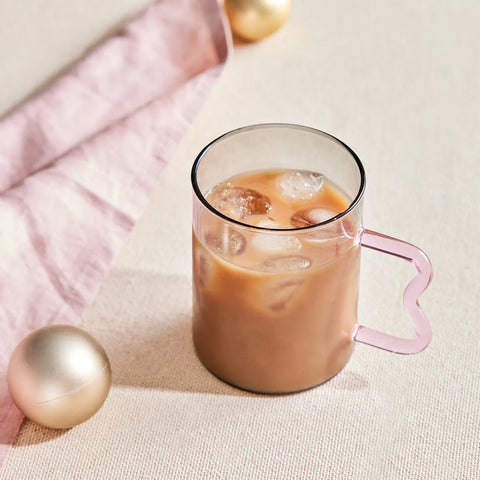 Mug Karaca Miracle, manche en zigzag rose