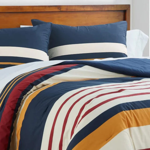 Nautica Hollins Parure de Couette Double, 200x200, 2x80x80