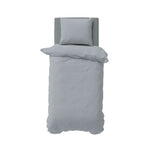 Parure de couette Nautica Solid Gris pour une personne, 135x200 cm, 80x80 cm