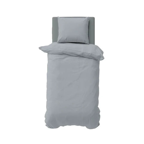 Parure de couette Nautica Solid Gris pour une personne, 135x200 cm, 80x80 cm