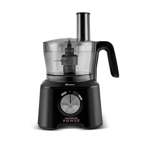 Robot Culinaire Karaca Mastermaid Power Max 11 en 1, Noir Mat Argent, 2500 W
