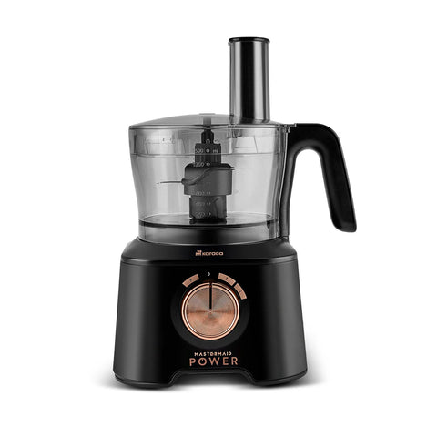 Robot Culinaire Karaca Mastermaid Power Max 11 en 1, Noir Mat Cuivre, 2500 W