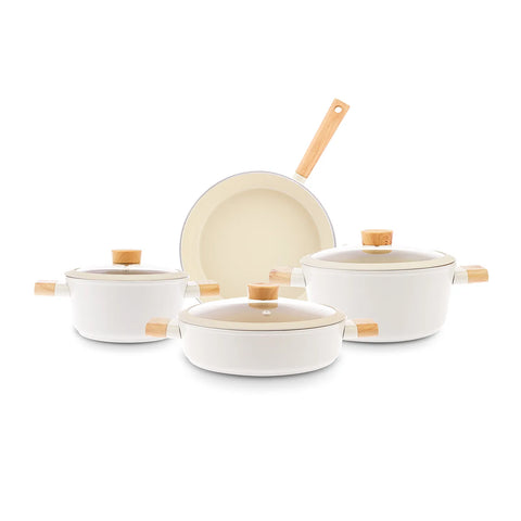 Batterie de cuisine Karaca Swiss Crystal Woody, 7 pièces