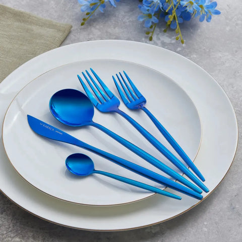 Coffret de couverts pour 6 personnes Karaca Orion Blue, 30 pièces