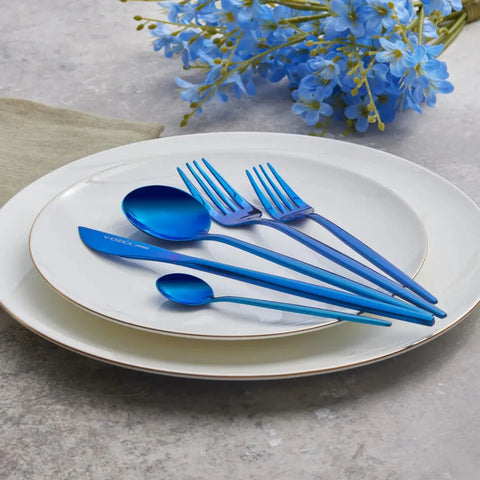 Coffret de couverts pour 6 personnes Karaca Orion Blue, 30 pièces