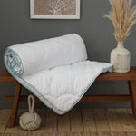 Parure de Lit Double Karaca Home Misha 100 % Coton Tissé Teint, Blanc