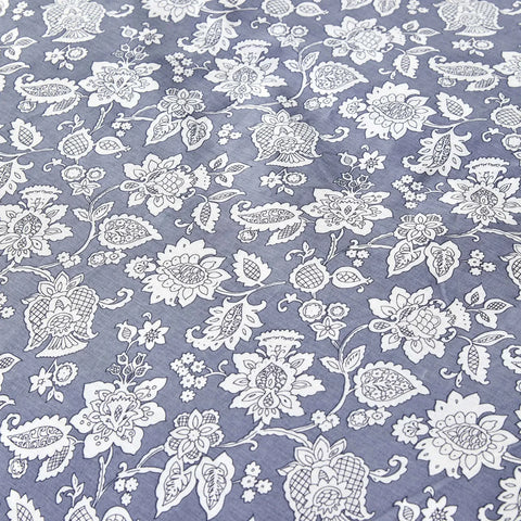 Parure de Lit Simple Karaca Home Celerina Bleu 100 % Coton