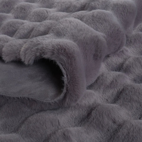 Kaşmir Halı 7/24 Cosy Premium Bubble Anthracite Ovale 80x150 cm