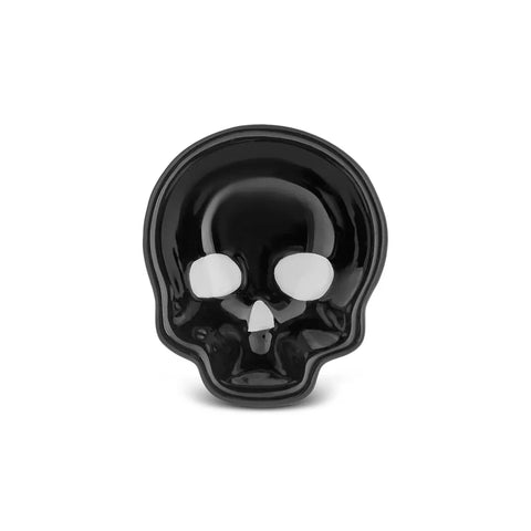 Assiette à Snack Karaca Halloween 24 Tête de Squelette, 7 cm