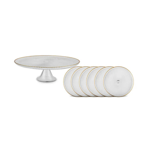 Service de Table Karaca Jest Rim 7 Pièces pour 6 Personnes, Or