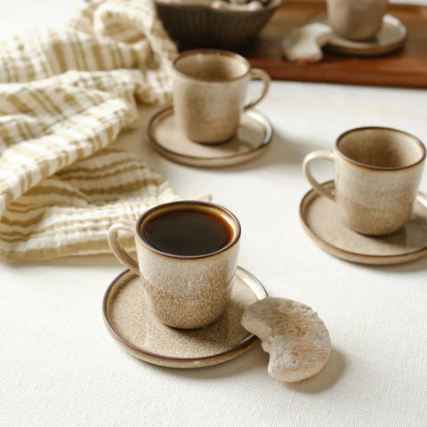 Ensemble de Verres à Espresso Karaca Herica 8 Pièces pour 4 Personnes