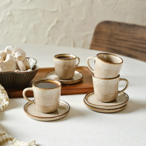 Ensemble de Verres à Espresso Karaca Herica 8 Pièces pour 4 Personnes