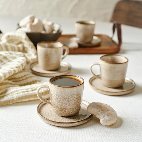 Ensemble de Verres à Espresso Karaca Herica 8 Pièces pour 4 Personnes